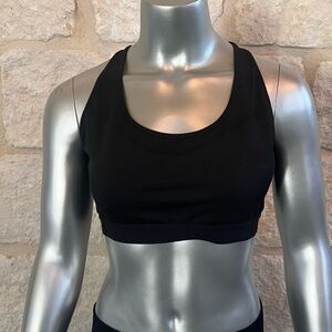 Mono B Black Racerback Sports Bra M NWOT